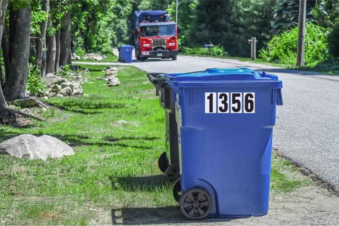 Adhesive Numbers for Mailbox, House Numbers, Reflective Number Sticker, Mailbox Decals, Address Number, Trash Cans Decal, for Outside (4 Inch, 180 PCS)