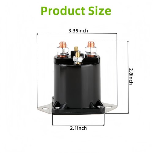 GENOUR Golf Cart Solenoid 12V - OEM# 1013609 1012275 Compatible with Club Car DS/Precedent/Carryall (1984-Up Gas) | Continuous Duty Solenoid Replacement for Club Car Parts & Golf Cart Repair