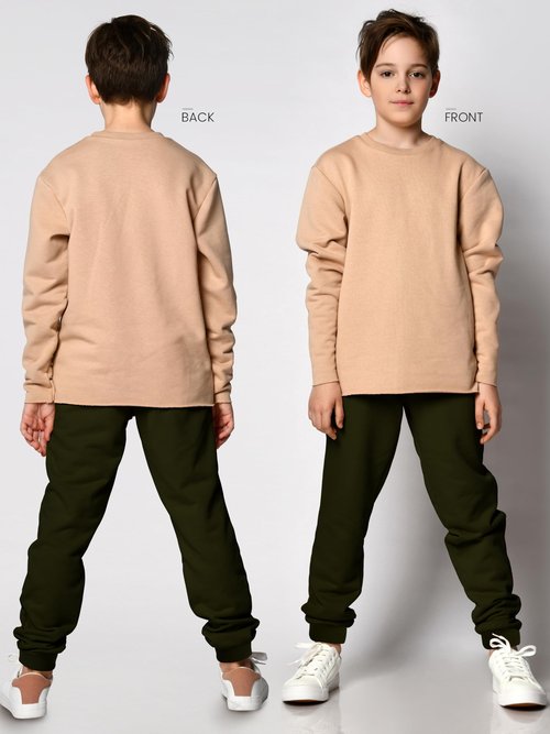 HXP 4 Pack Boys Sweatpants Joggers Cotton Boys Youth Active Soft Sweatpants Kids Pocket Drawstring Joggers Medium