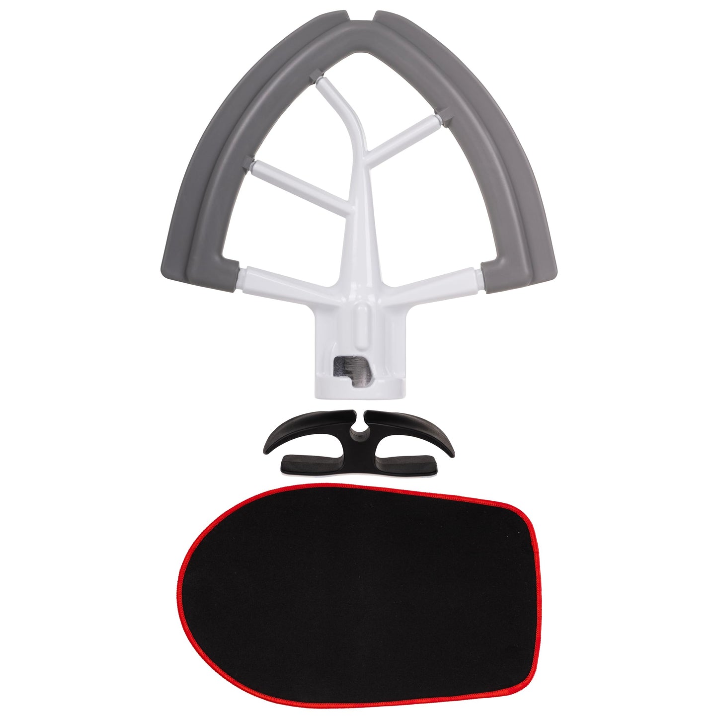 Generic TM REHOBOTH Bundle: Mat Slide, Flex Edge Beater, and Cord Organizer - Upgrade Your Kitchen Experience, Perfect for Home Chefs, Cooking Enthusiasts, and Gift Shoppers, Small, Black, grey