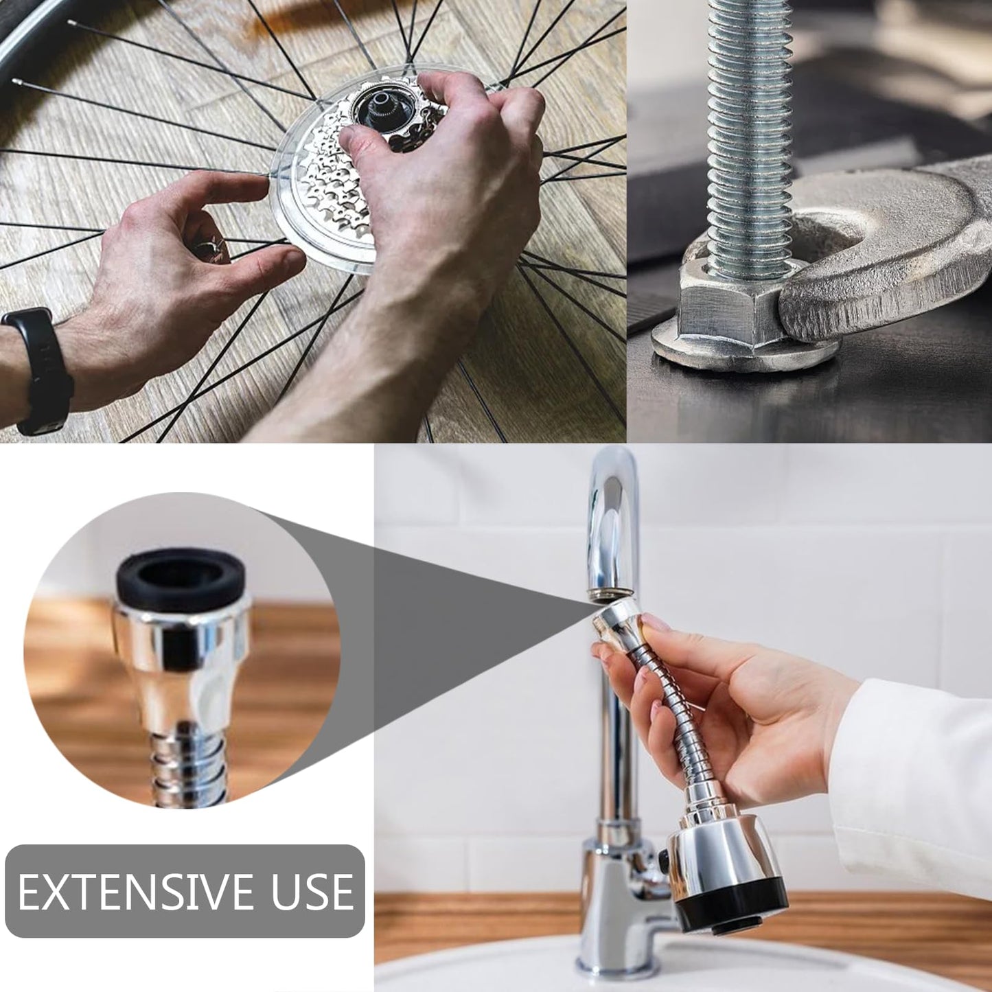 REDANHA 30 PCS Rubber Spacer 4 Sizes Black Non-Slip Thick Grommets Vibration Isolation Round Rubber Flat Washers