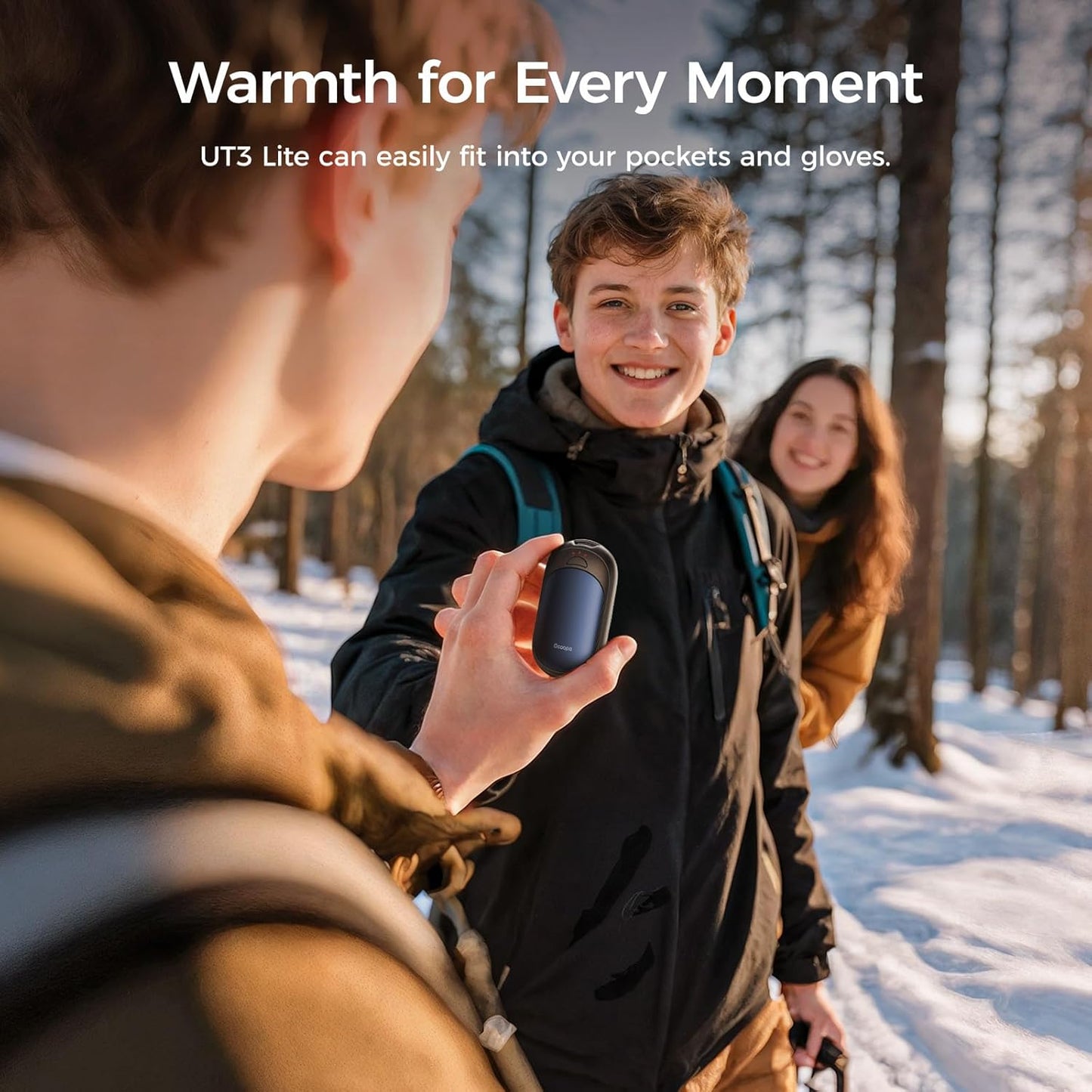 OCOOPA Rechargeable Magnetic Hand Warmers - 3 Heat Settings, Pocket-Sized, Lasts Up to 8 Hours | Perfect for Outdoor Activities