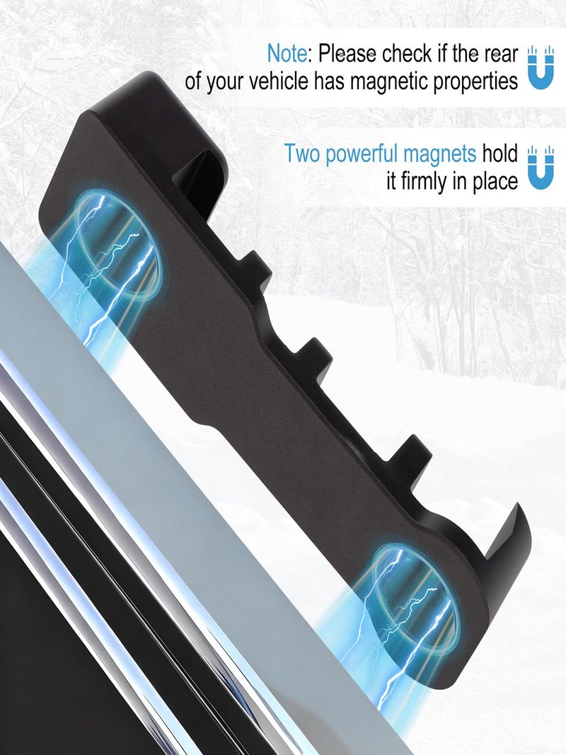 CrsaSwivo Magnetic Ski & Snowboard Car Holder - Safeguards Equipment, Keeps Skis & Boards Upright, Protects Vehicle Paintwork from Scratches - Gifts for Ski Enthusiasts