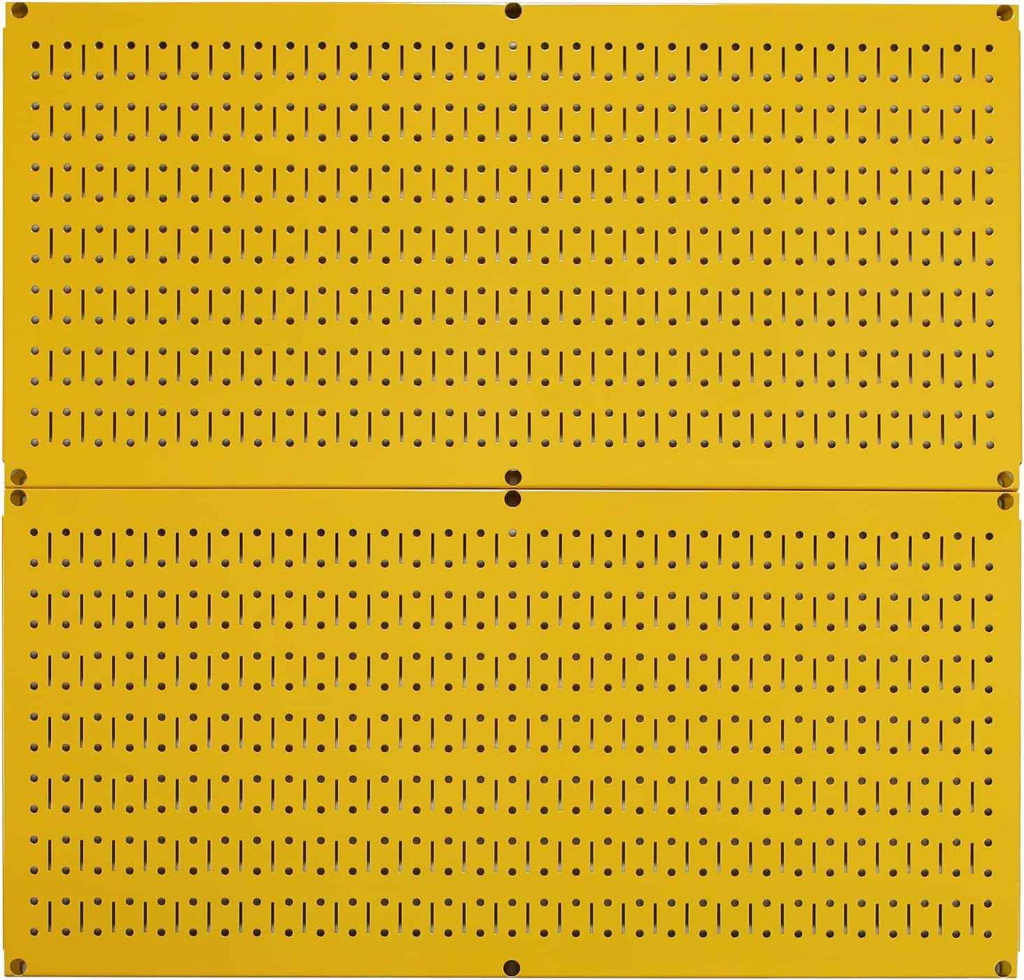 Galvanized Steel Pegboard Rack - 2 Pack 32” x 16” Metallic Tool Storage Panels