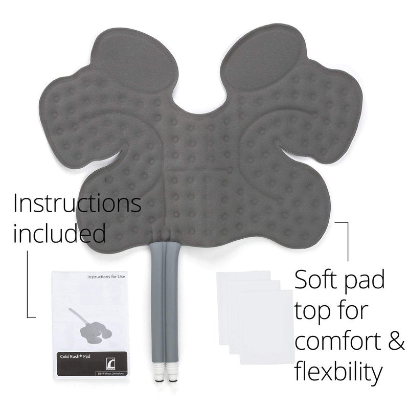 Ossur Cold Rush Cold Therapy Foot and Ankle Pad | Ergonomic Pad for Post-Operative Pain and Swelling | Works with Cryotherapy and Cold Therapy Machines | Includes Hose Connectors and Elastic Straps