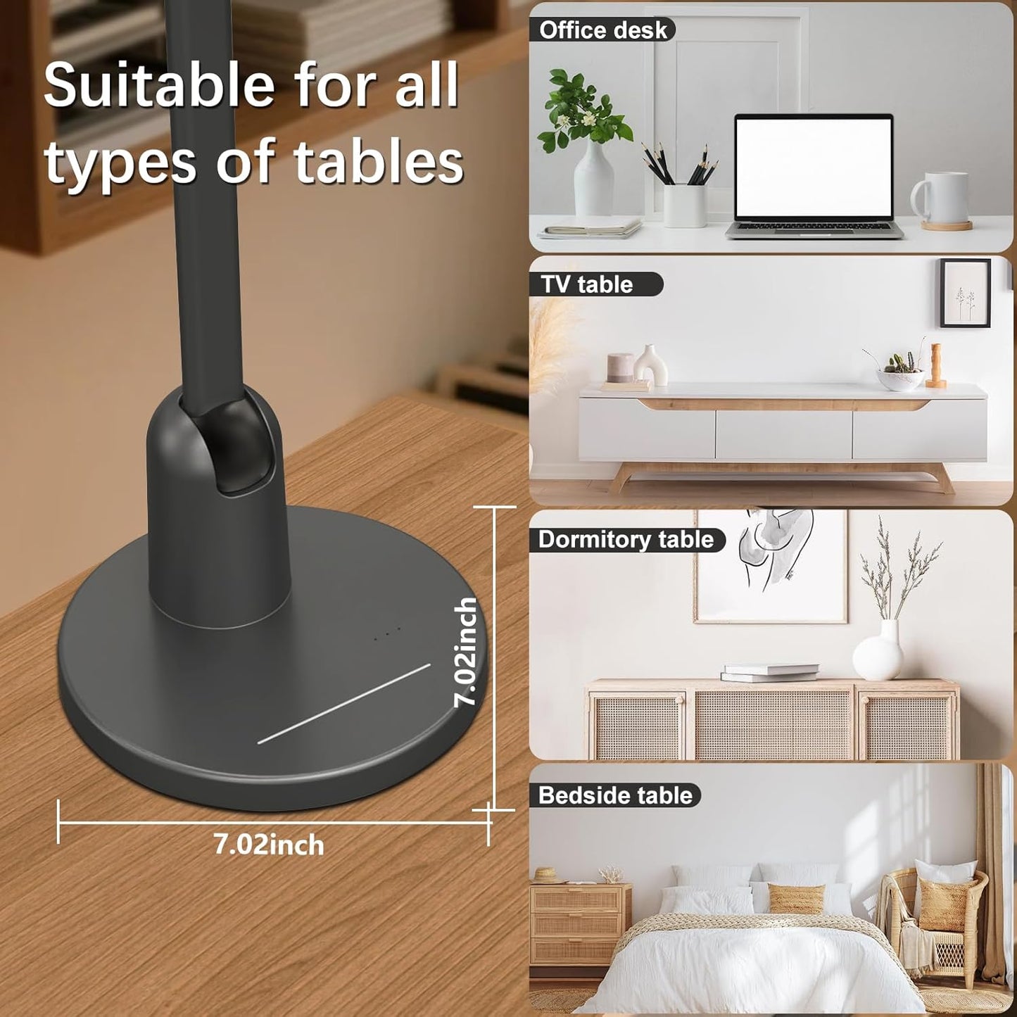 Ultra Bright Dimmable Desk Lamp for Home Office - 1000LM Eye-Caring Light with Timer & Adjustable 3000K-6000K