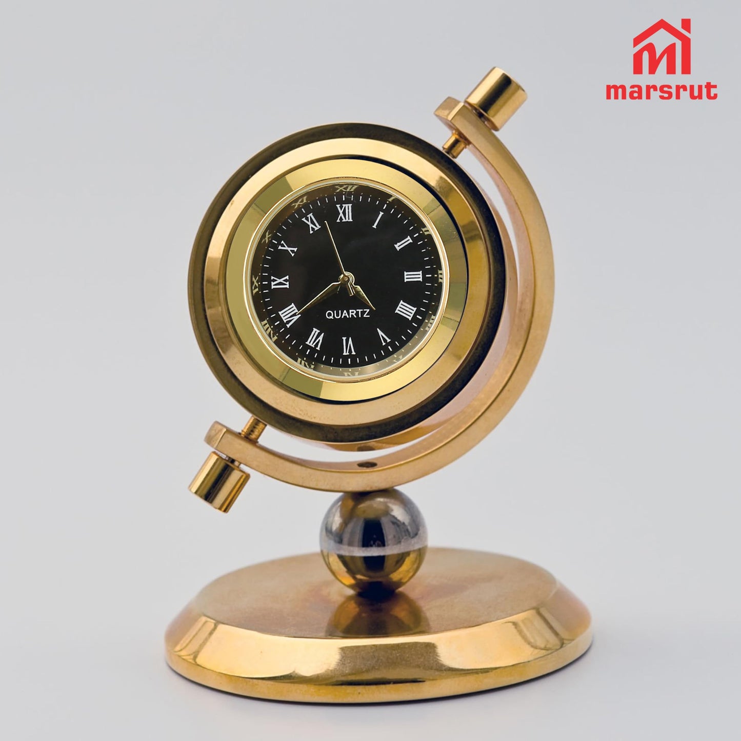 3PCS Mini Clock Face Insert Replacement, Fit 35mm (1.38") Hole Diameter, Round Inner Miniature Crystal Clock Roman Numeral Quartz Movement Metal Gold Tone Bezel Supplies for DIY Craft Repair Easy Read