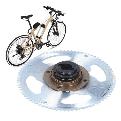 Freewheel Sprocket, Durable 80 Teeth Crankset for E-Bike Conversion, 25H Hub Compatible Connector Accessory for Cyclists Electric Bike Modifications