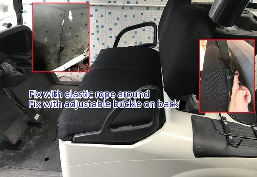 Golf Cart Seat Covers Front Rear seat Covers for Yamaha G29 Drive, Club Car Precedent, Tempo and Star EV, Air Mesh Polyester Fabric Breathable Washable
