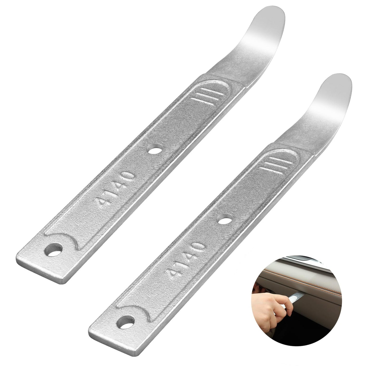 LSTOPGO 4140 Pry Tool, 1pc Pry Bar Trim Removal Tool, Pocket Pry Bar, Car Trim Removal Tool Kit, Easily Removes Trim, Paneling, Sheet Metal, Fasteners, and More (1)