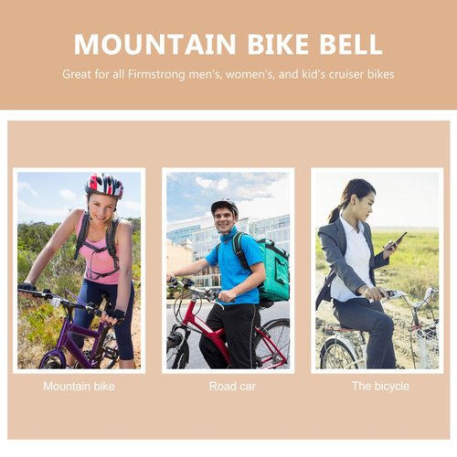 Kisangel Retro Bike Bell Vintage Bicycle Horn Mini Handlebar Mount Loud Clear Sound for Men Women Kids Cruiser Bikes