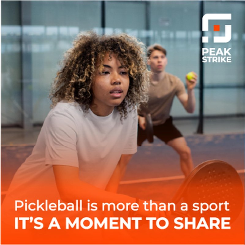 PeakStrike Pickleball Paddle Set – 2 Fiberglass Paddles with Honeycomb Core, 4 Balls & Sling Bag – Lightweight, Comfortable Grip – Fun for All Levels