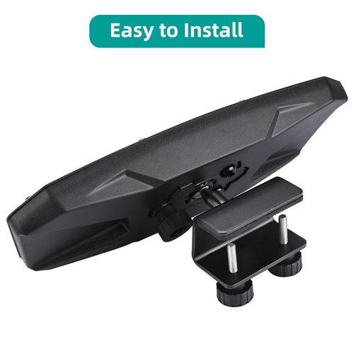 Amarine Made Boat Mirror, 10.6''x3.9'' 360 Adjustable and Rotatable Universal Marine Mirror for Water Sports