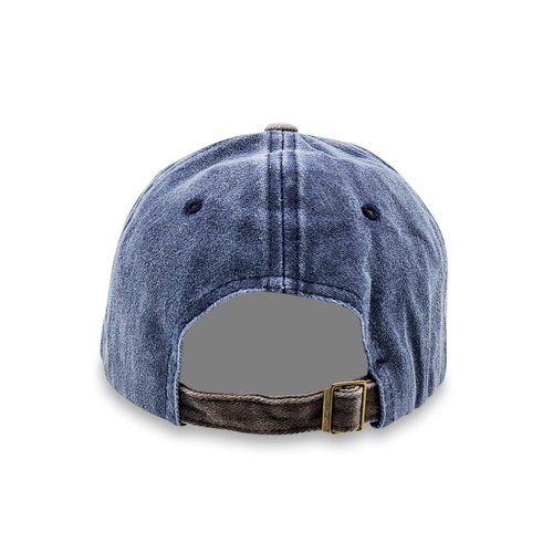 epicW Low Profile Hats for Men - USA Basball Hat, American Flag Cap, Distressed Vintage Style Retro Trucker Hat Brown/Blue