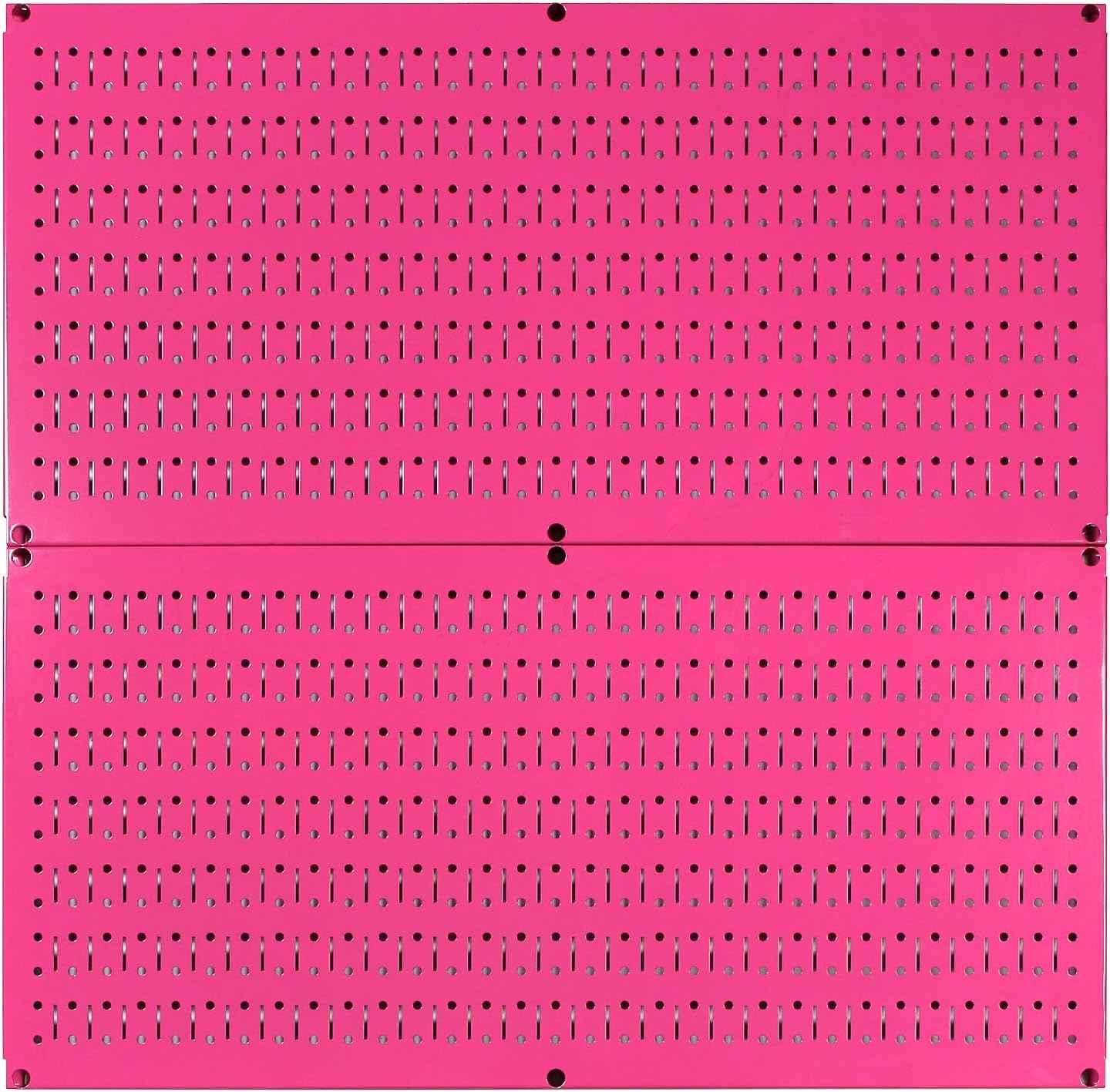 Galvanized Steel Pegboard Rack - 2 Pack 32” x 16” Metallic Tool Storage Panels