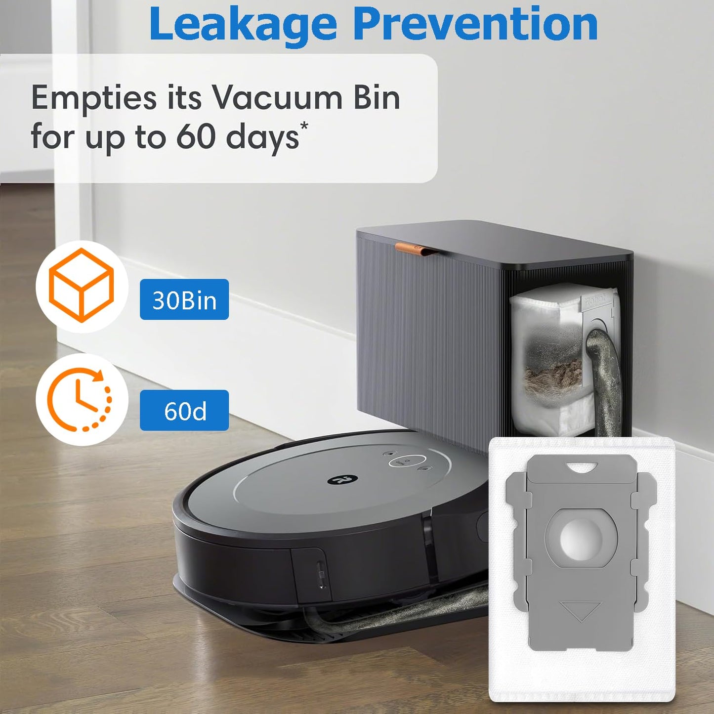 14 Pack Replacement Vacuum Bags Compatible with iRobot Roomba i & s & j Series i7, i7+, i3, i3+, i1+, i4, i4+, i6, i6+, i8, i8+, j6, j6+, j7, j7+, s9+ Combo i5, j5, j8+, j9+ Automatic Dirt Disposal