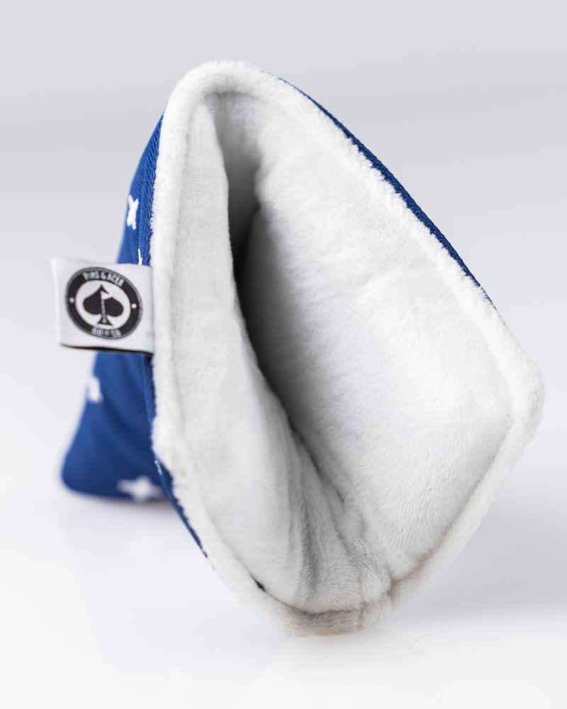 Pins & Aces NASA Head Cover - Premium, Hand-Made Leather Headcover - NASA Space Shuttle, Tour Quality Golf Club Cover - Style and Customize You Golf Bag (Mallet)