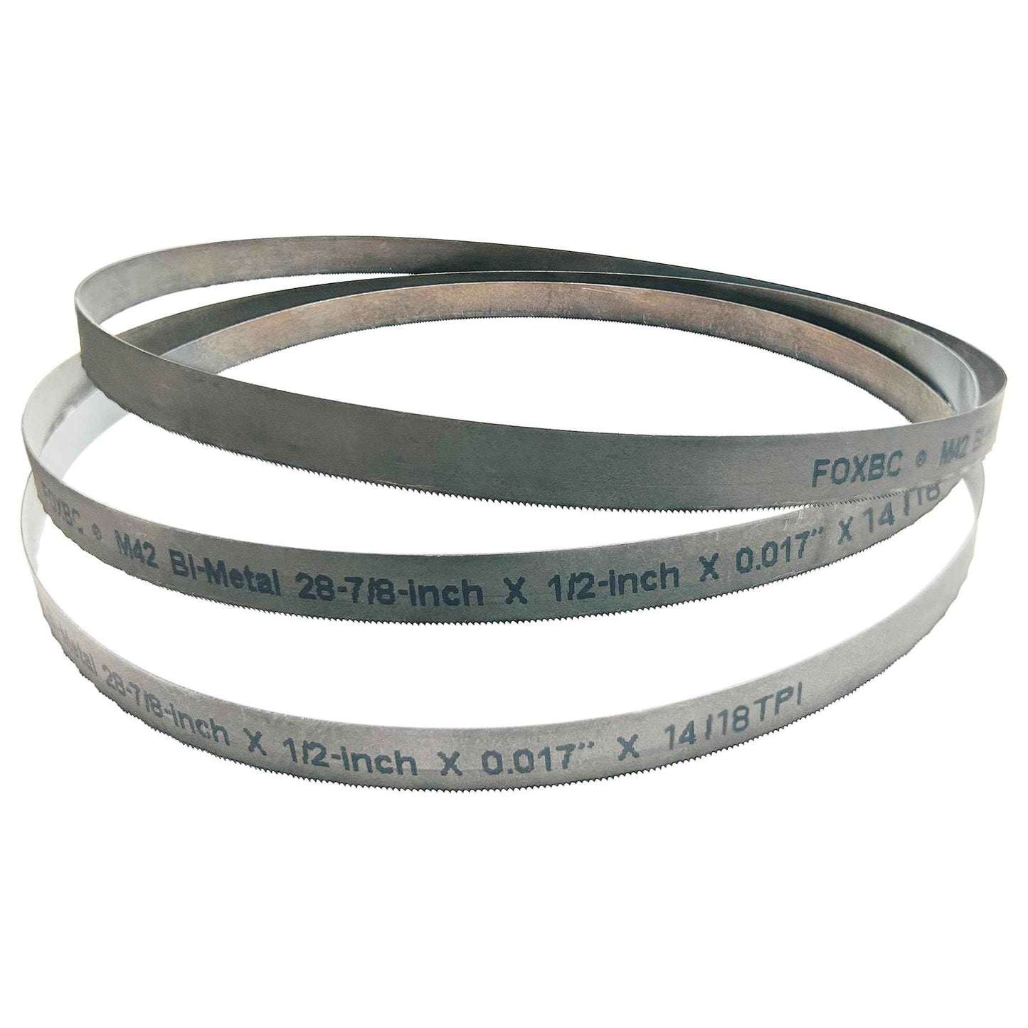 FOXBC 28-7/8 inch Bandsaw Blades 14/18 TPI for Compact Portable Band Saw Blade, 3-Pack