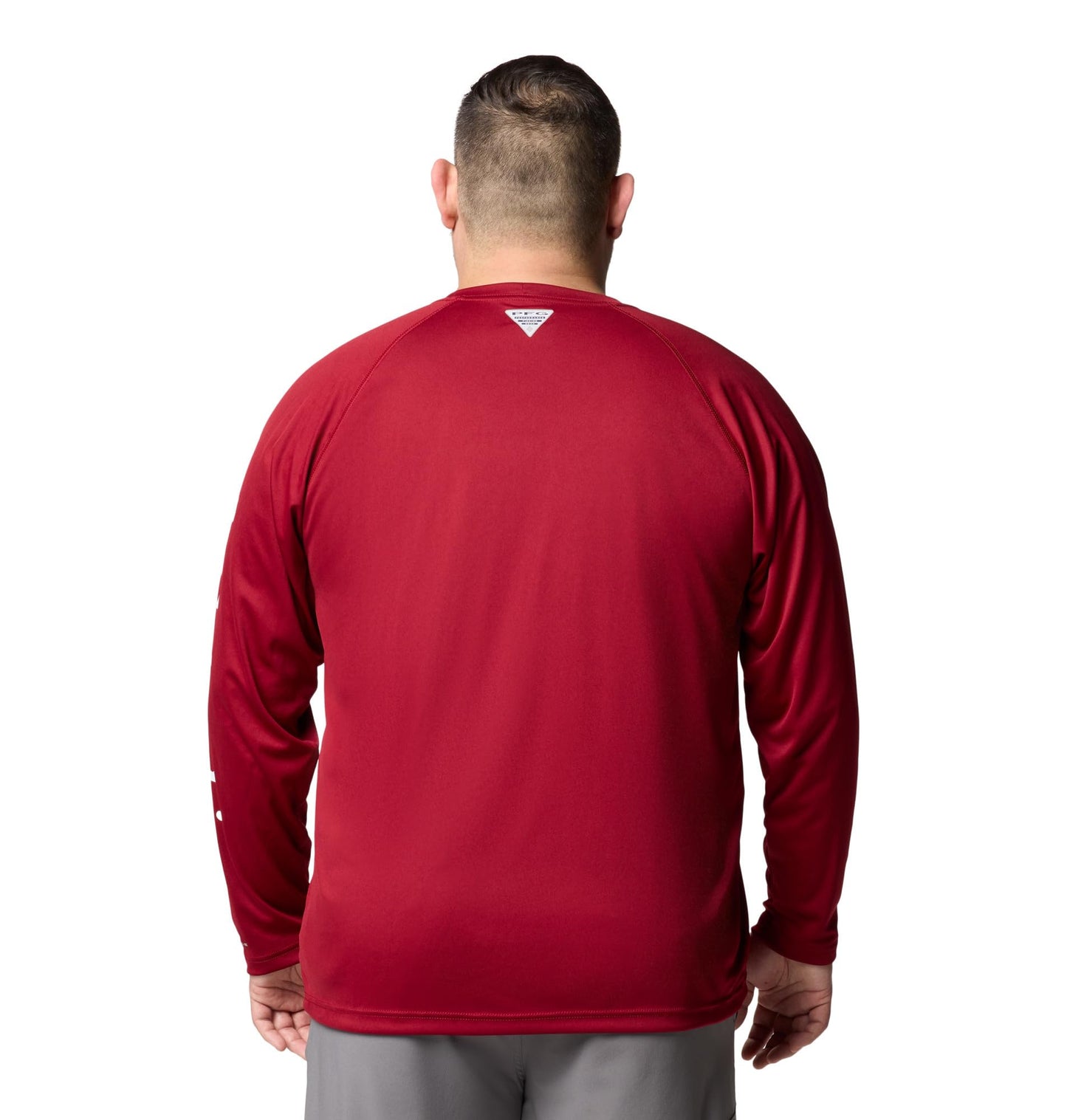 Columbia Men's PFG Terminal Tackle Long Sleeve Fishing Shirt, Beet/White Logo, X-Large