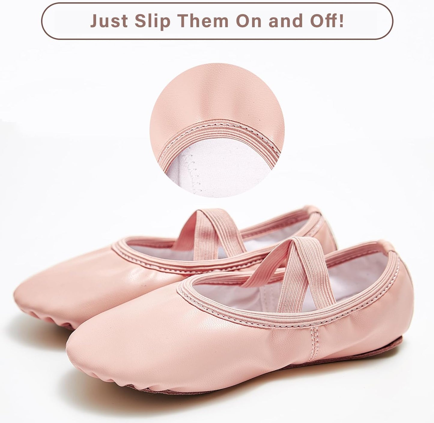 Stelle Ballet Shoes | Soft Leather Dance Slippers for Girls - Comfortable Ballerina Footwear