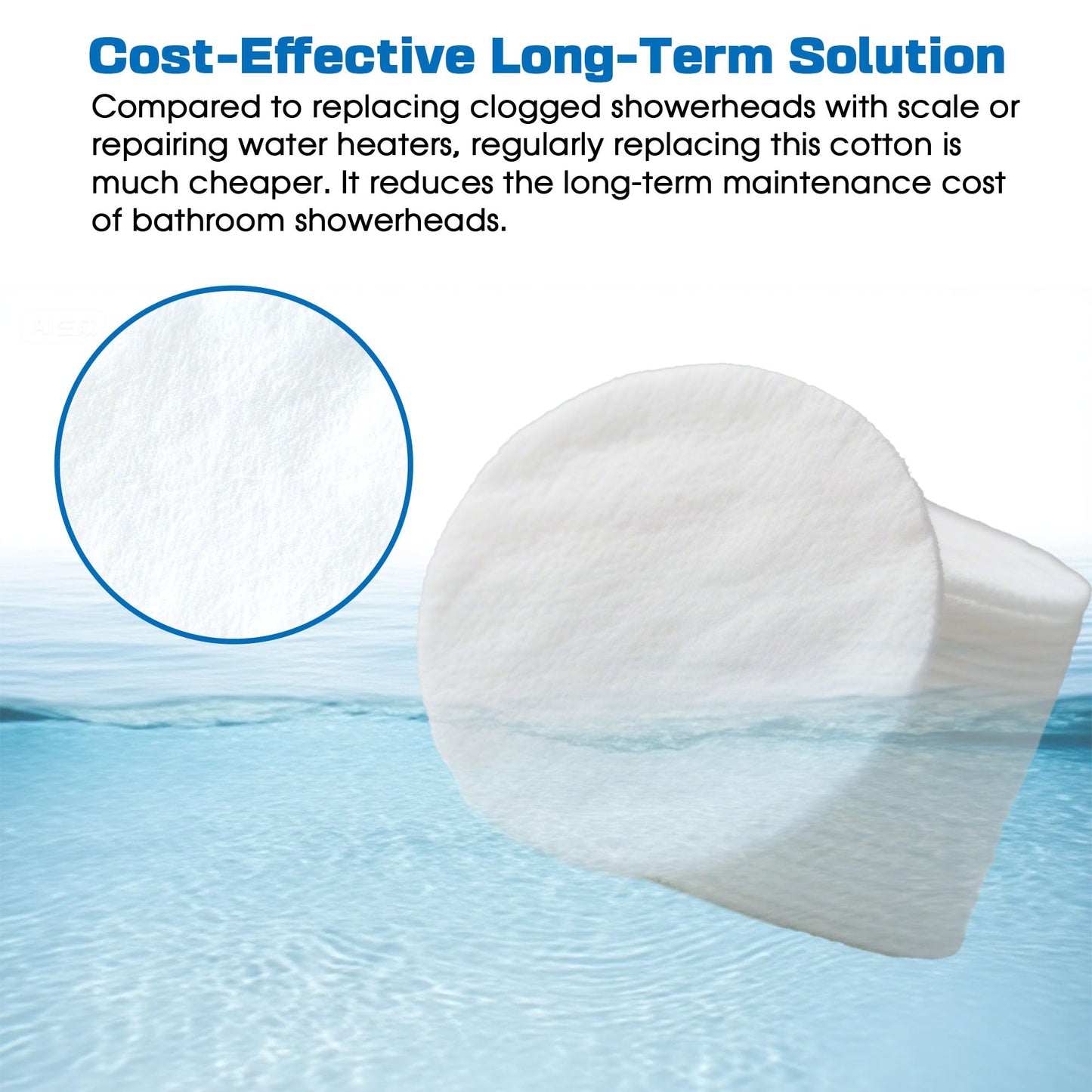 xcivi 30 PCS Filtered Shower Head Sediment Pads Compatible with AquaHomeGroup Filtered Shower Head, Protect Your Skin & Hair From Rust, Dust, Sand And Other Impurities In Your Water