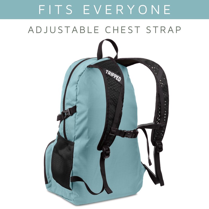 Travel Backpack- Foldable Collapsible Lightweight Backpack for Travel (Teal) 35 liters