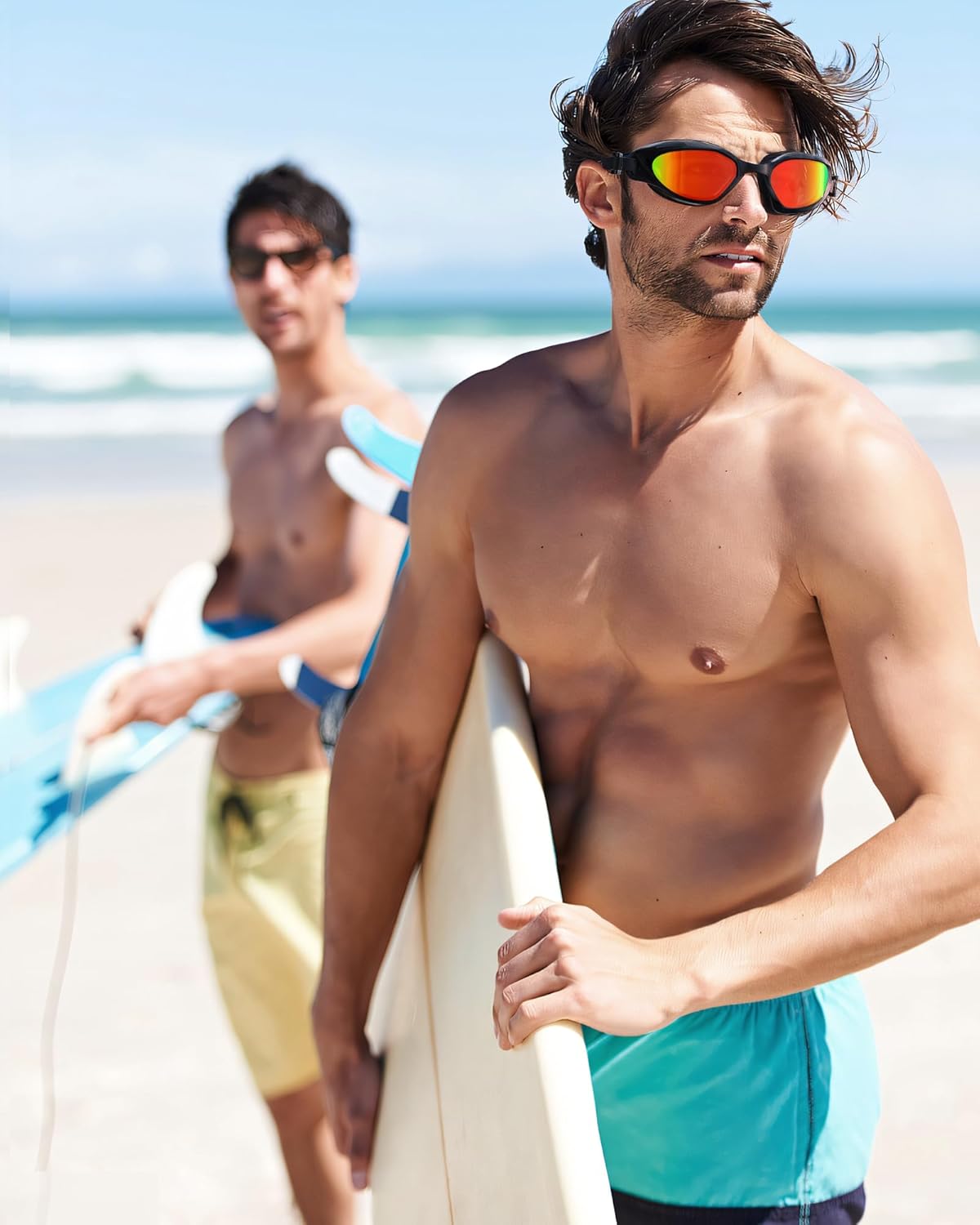 Skiennix Swim Goggles - Upgraded Anti-Fog, UV Protection, No Leakage | Wide View for Adults & Youth