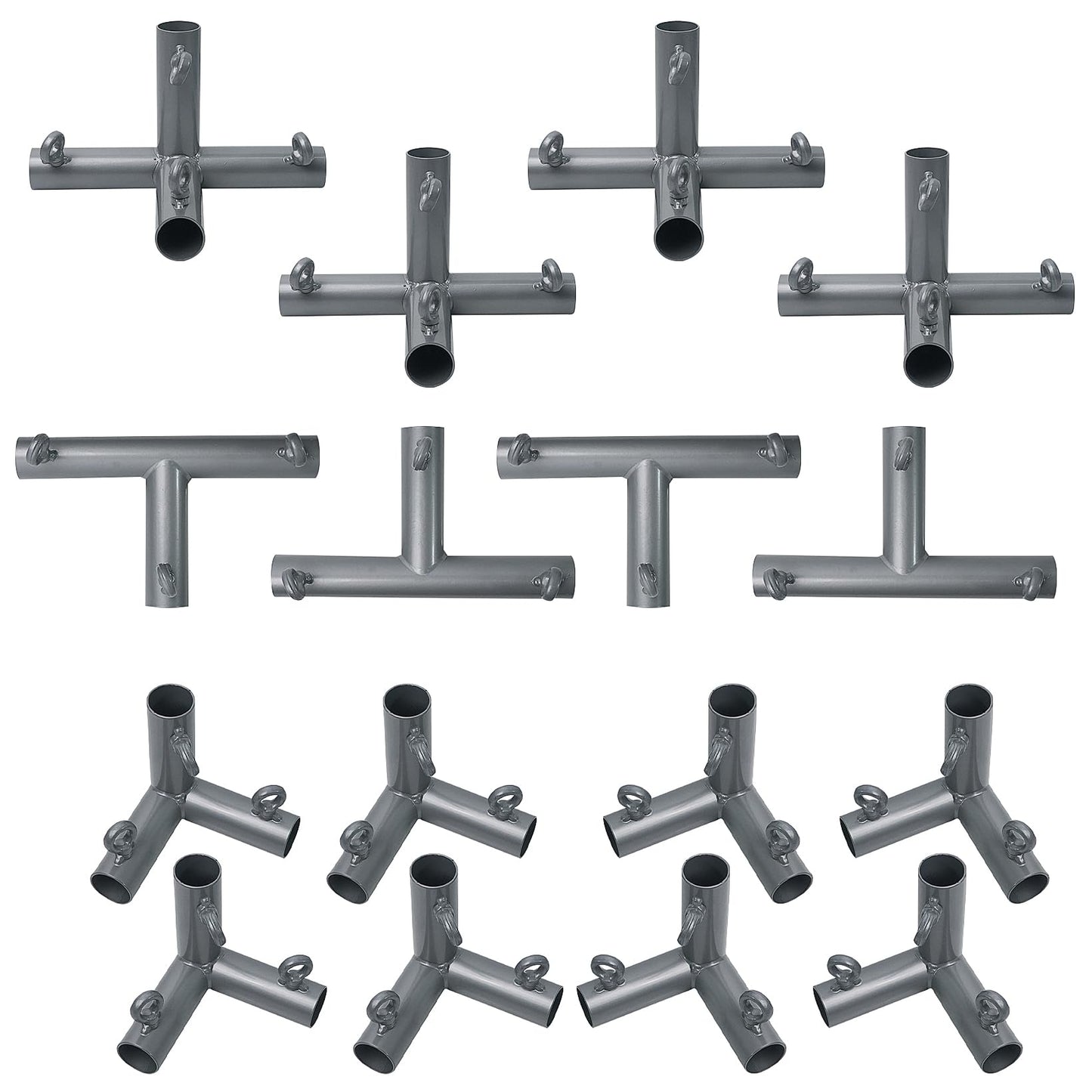 Aoneky 1" Baseball Batting Cage Frame Corner Kit- Fits 3/4" EMTs - Connector Kit for 35ft Cage