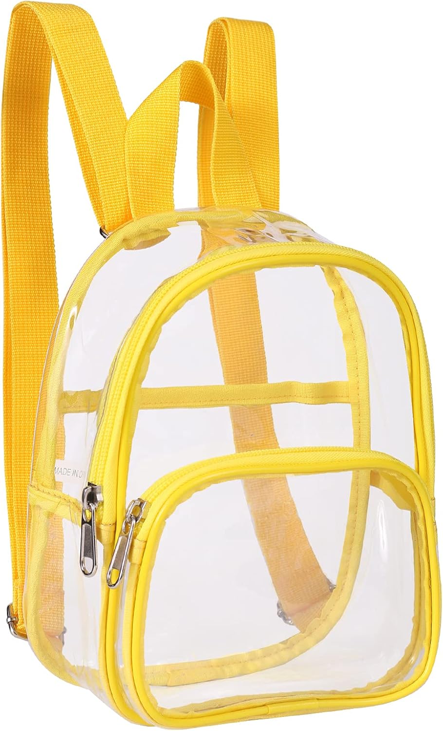 USPECLARE Clear Mini Backpack - Stadium Approved Transparent Bag for Kids | Perfect for Concerts & Festivals