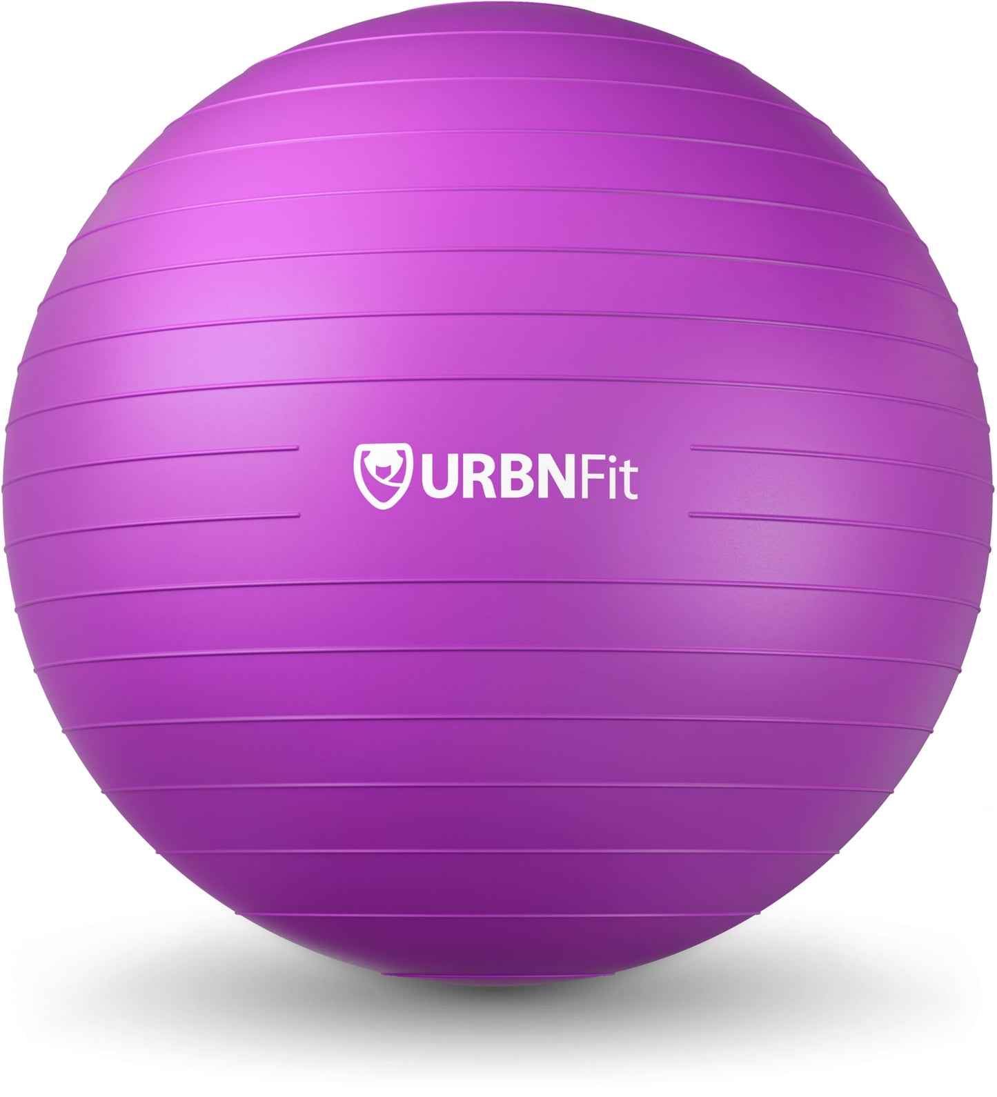 URBNFit Exercise Ball - Yoga Ball in Multiple Sizes for Yoga, Pilates, Pregnancy, Stability - Anti-Burst Swiss Balance Ball w/Quick Pump – Office Ball Chair for Home and Gym – 30 Inch - Purple