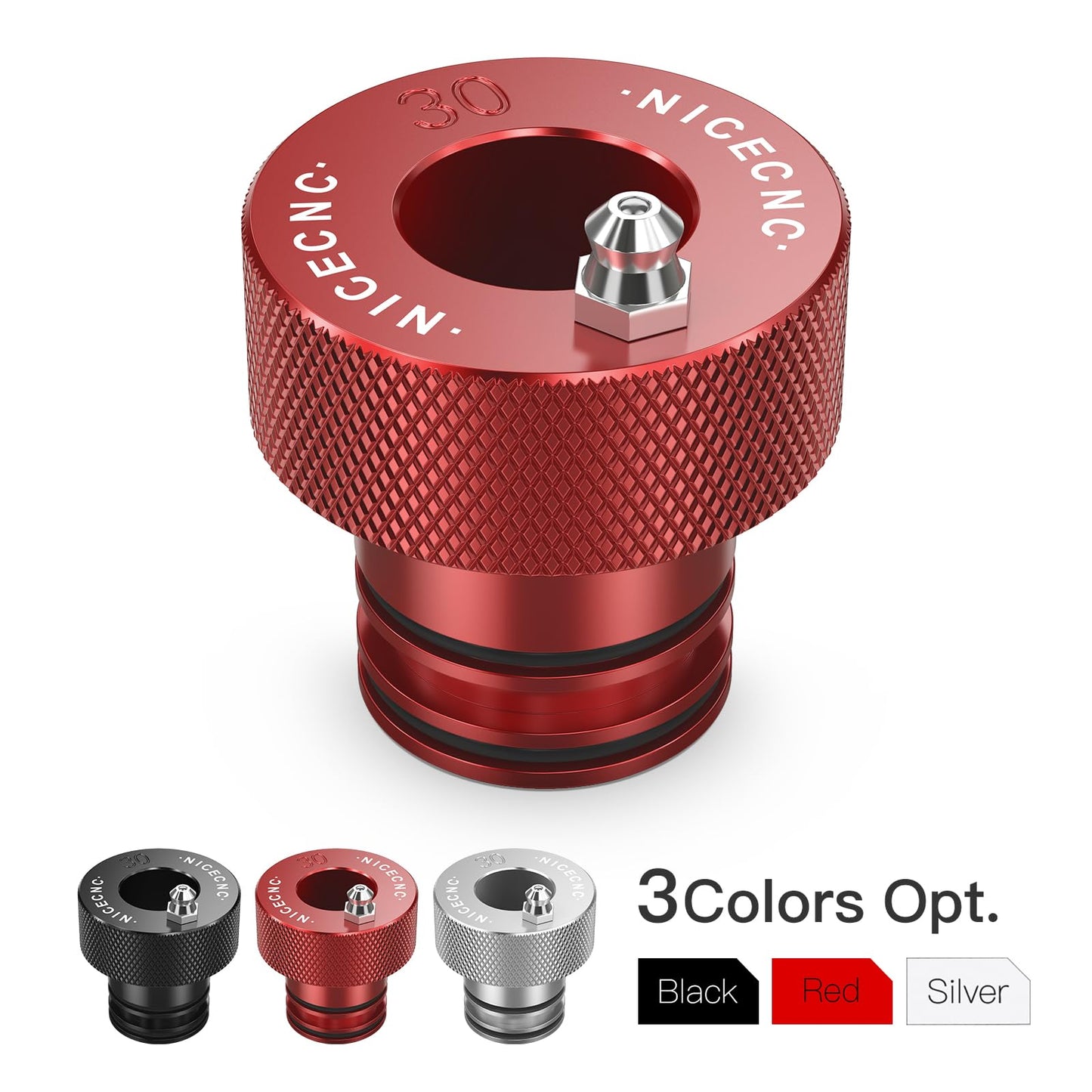NICECNC Red Aluminum Wheel Bearing Greaser Tool 30MM Compatible with Can Am Outlander 1000 2012-2015, Renegade 1000 2012-2015