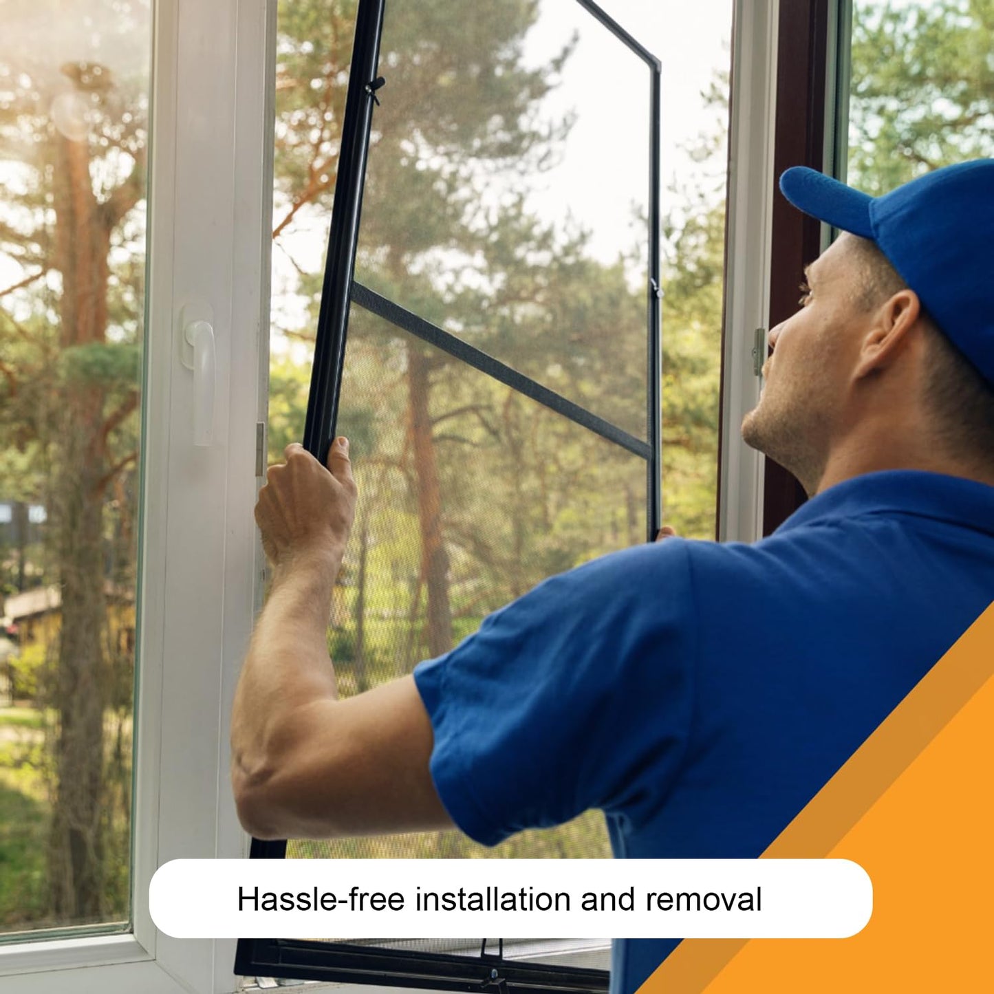 Pet Proof Window Screen Replacement Adjustable Thicken Charcoal Fiberglass Screen Mesh Dog Cat Net for Patio Porch Sliding Door (48"*100")