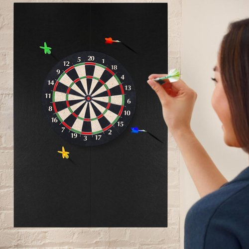 Felt Wall Tiles Dart Board Wall Protectors - 36" H x 24" W x 0.5" Thick | Durable Cork Board Alternative
