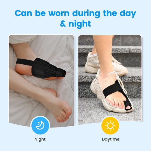 Broken Big Toe Splint Brace, Fracture Big Toe Protector for Dislocations, Injuries, Sprains, Support with 2 Stainless Steel Plate - Right