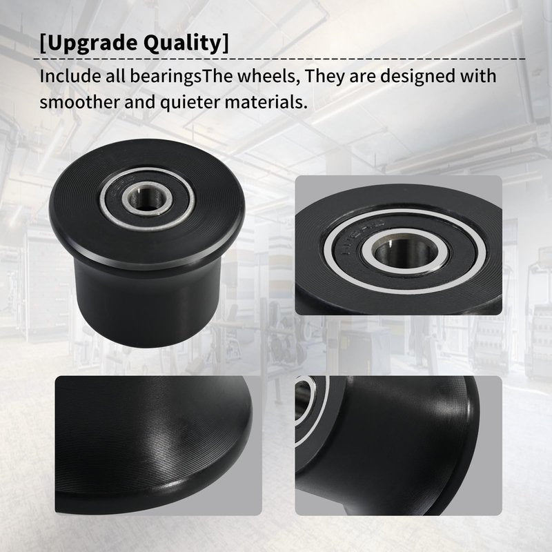1 Pcs Rolling Seat Trolley Wheels, Sliding Seat Bracket Roller, Fits Bowflex Home Gym, Compatible Models Blaze, Classic, Elite, Motivator2, Pr1000, Sport, Conquest, Ultimate2, Schwinn Comp, Revolution