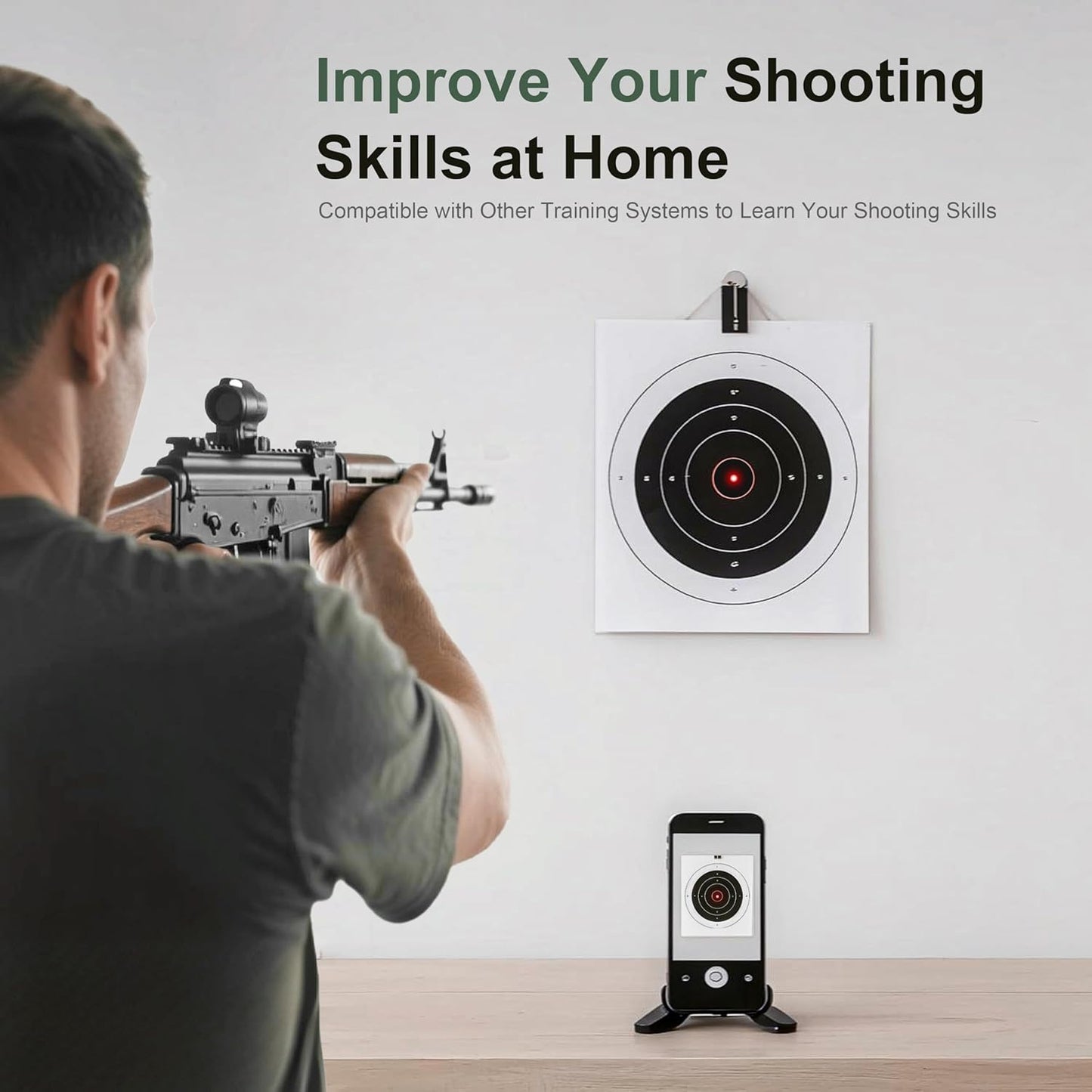 223Rem Laser Training Cartridge - Dry Fire Training System with 3 Batteries for Enhanced Shooting Practice