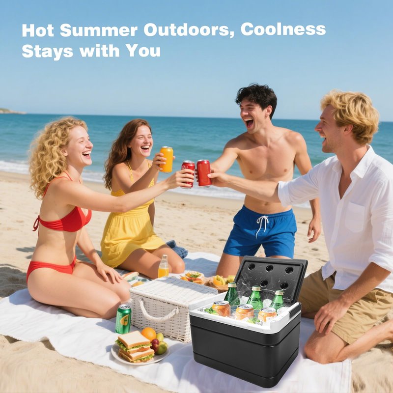 Roykaw Golf Cart Ice Cooler Compatible with Club Car Precedent, Portable Precedent Ice Chest Box with Mounting Bracket, 6L Ice Box for Beach, Drink, Camping, Fishing, OEM# 102588101, 103886801