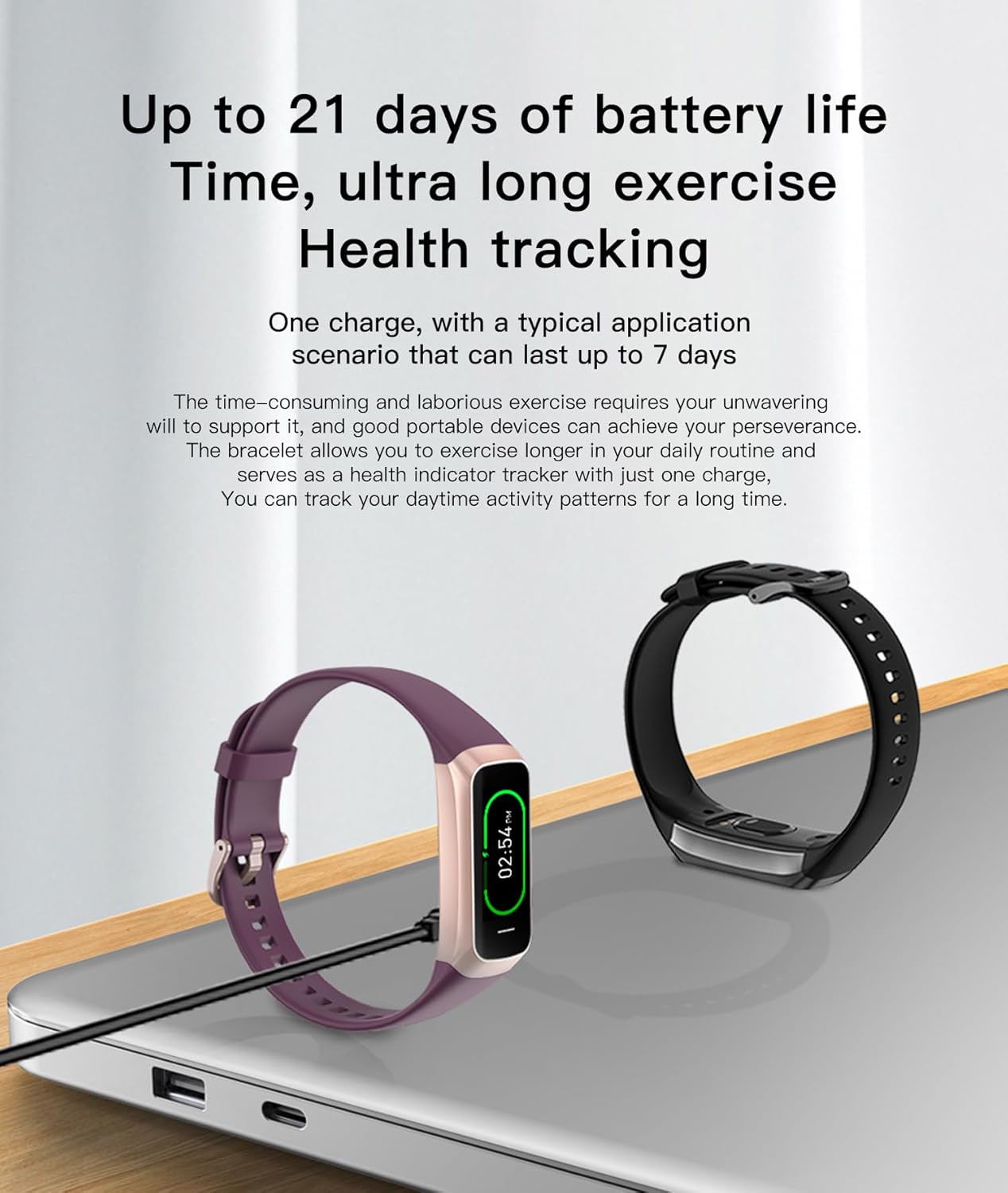 Skiennix Fitness Tracker Watch - AMOLED Display, Heart Rate & Blood Pressure Monitor | 25 Sports Modes, Slim Design