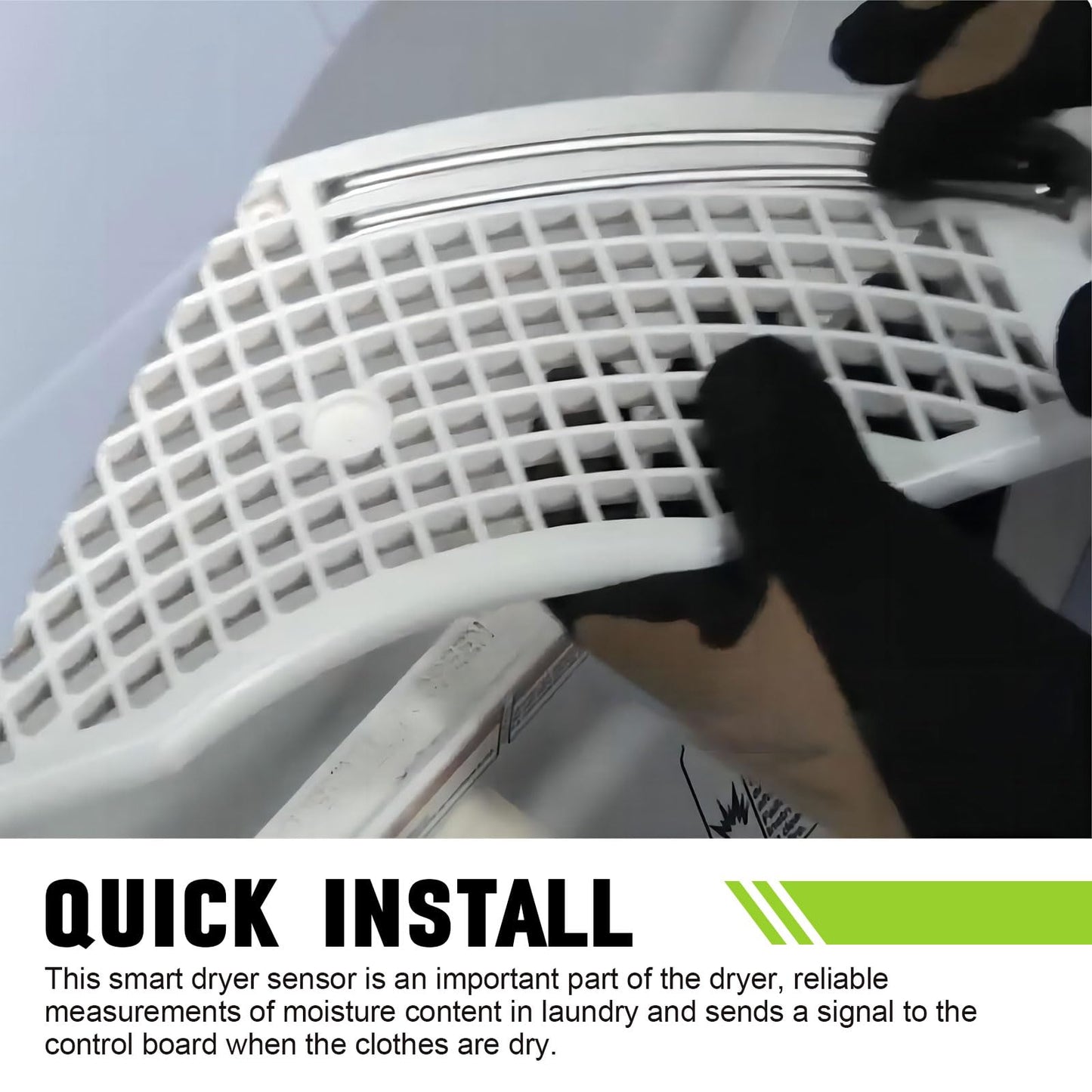 Dryer Moisture Sensor Bar WP3387223 Replacement for Whirlpool Dryer Sensor Parts Compatible With 3387223,525385,AH344525,EA344525,PS344525,AP6008273,WP3387223VP(2PCS)