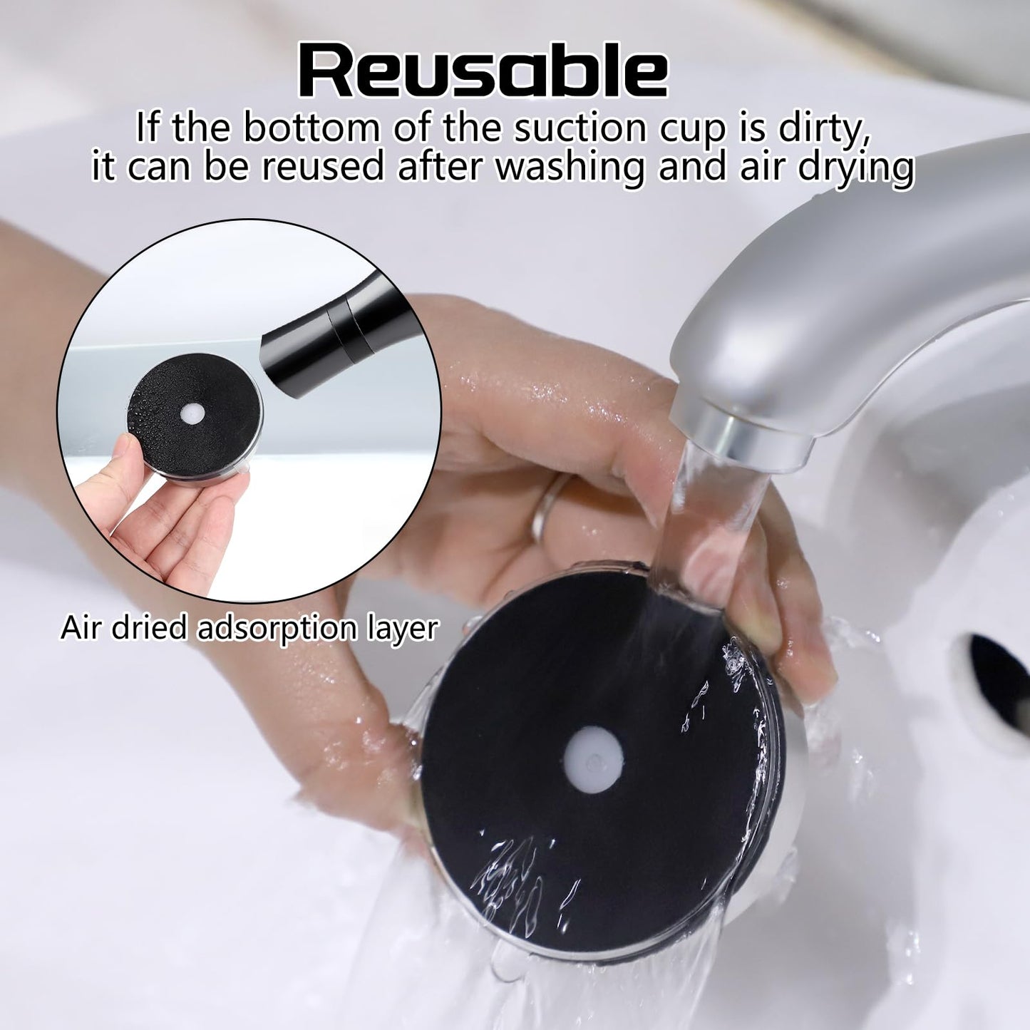 Dntorx Suction Hooks, 2 Pack Vacuum Suction Cup Hooks Removable and Reusable Shower Hooks Stainless Steel Towel Hooks Wall Hanging Hook Heavy Duty Hooks for Bathroom Kitchen, sliver