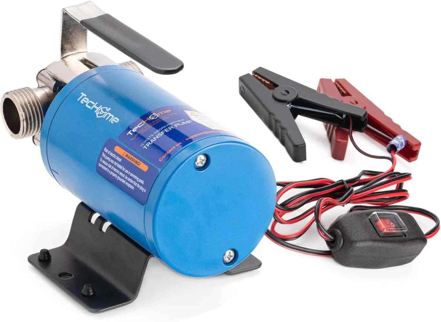 1500GPH Submersible Water Transfer Pump - 12V Sump Pump with 20ft Power Cord