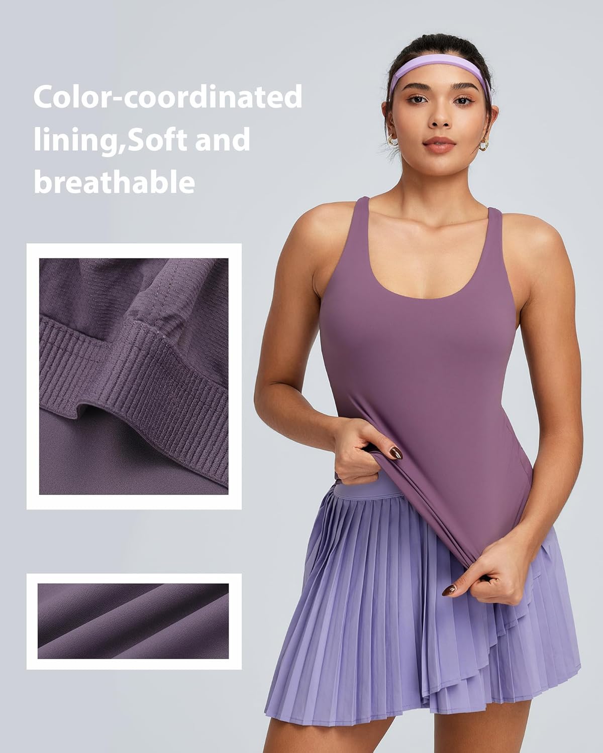 Running Girl Women's Workout Tank Top - Built-In Bra & Crisscross Back - Padded Athletic Yoga Shirt