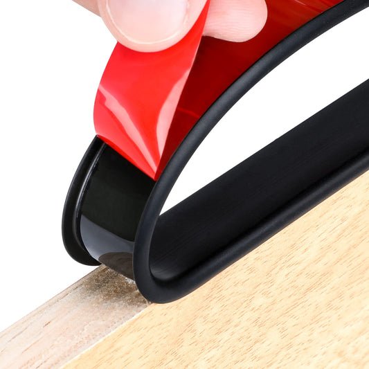 16 ft Flexible Self Adhesive Veneer Edge Banding Peel and Stick Veneer Edge Trim Collapsible Edge Guards (Black, 3/4 inch)
