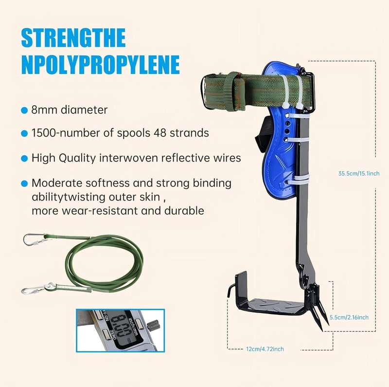 ruifengsheng Tree Climbing Gear,Tree Climbing Gear Arborist Tree Climbing Kit for Tree Work,Suitable for Felling and Picking