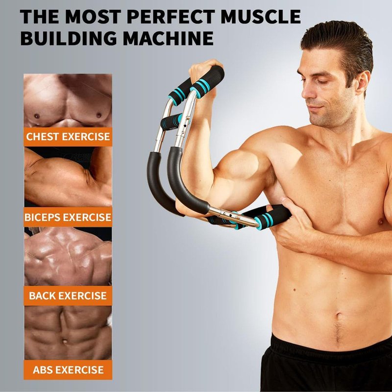 XINGJIEYUN Adjustable Resistance Twist Arm Trainer, Men's Chest, Shoulder, and Arm Exercise Equipment, Portable and Detachable Upper Limb Fitness Equipment Trainer
