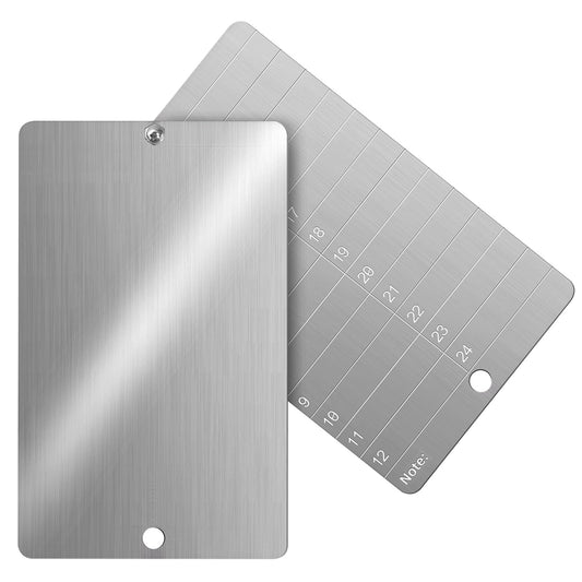 Codesteel Steel Crypto Seed Phrase Storage, Metal Seed Bitcoin Phrase Plate for Hardware Cold Backup, 2 Plates and Security Seals