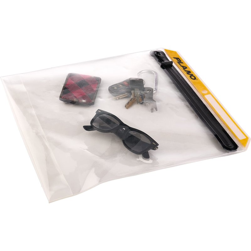 Plano Stowall Series Deluxe XL Waterproof Storage Bag, Transparent, TPU Plastic, Tackle Organization Storage, Heavy-Duty Resealable Zipper Seal Closure