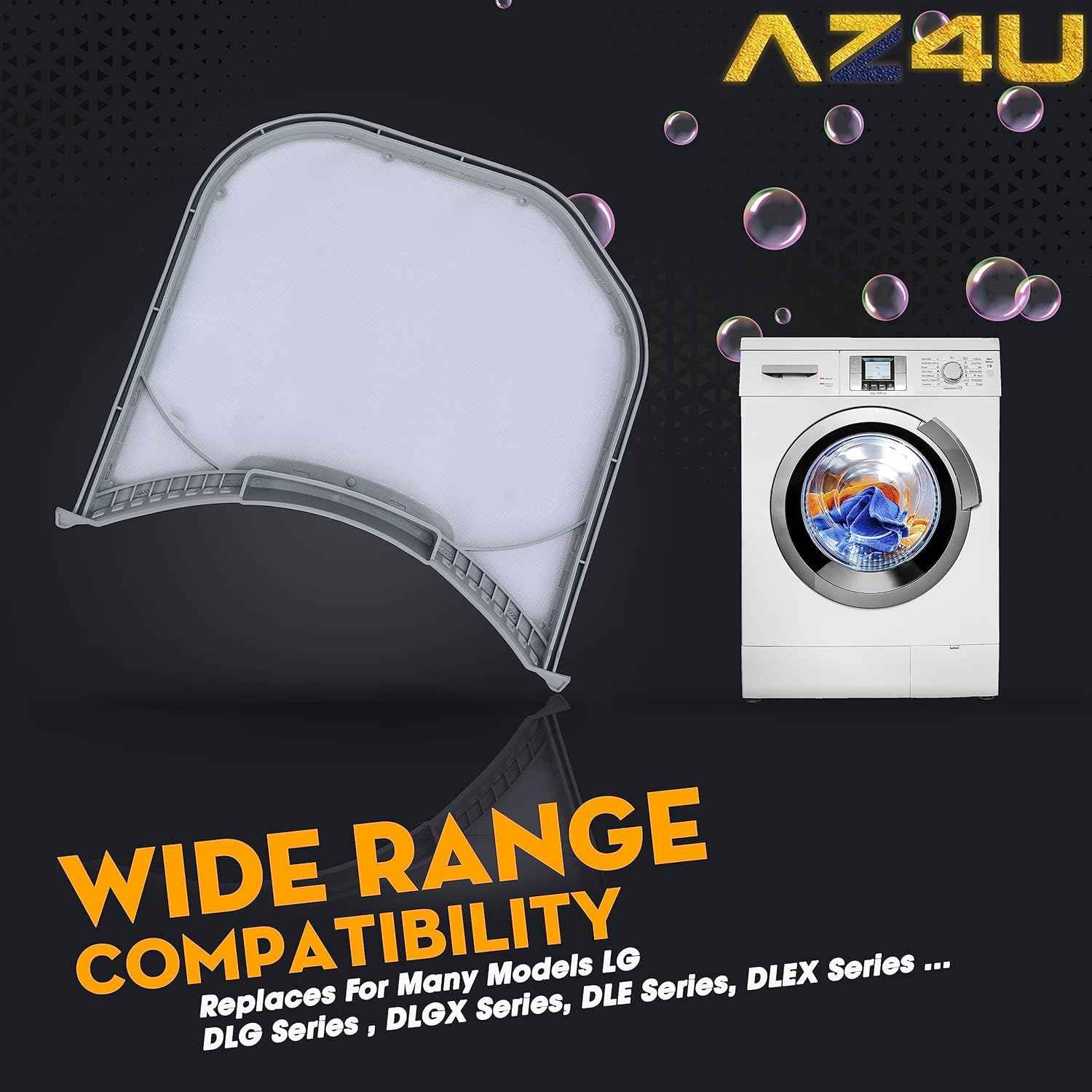 Dryer Lint Filter Screen Trap Replaces For LG DLEX3900B DLEX3370W DLEX3570V DLEX3470V DLEX3250W DLEX3370V DLEX3360V DLEX3360W DLEX3370R DLEX3371W DLEX3360R DLEX3885W DLEX3570W DLEX3900W DLEX3550W