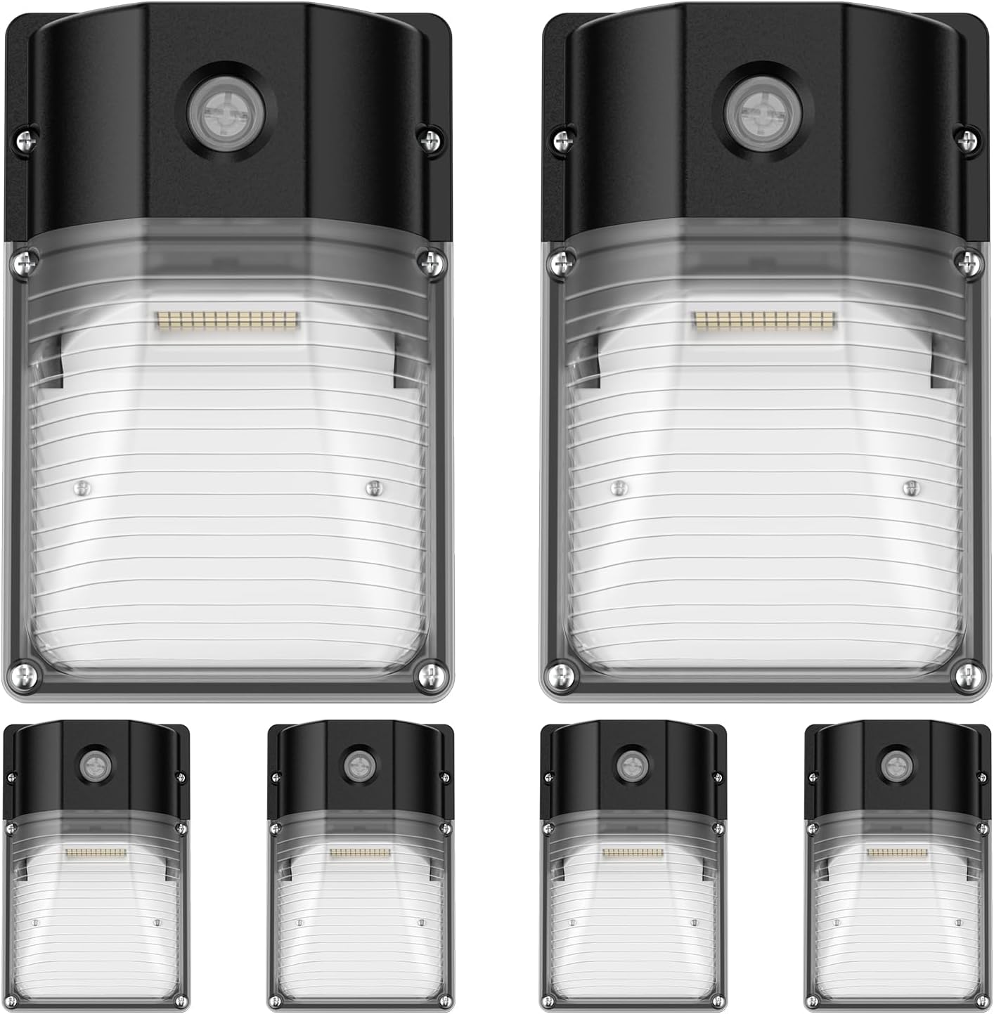 30W LED Wall Pack Light - Dusk to Dawn Sensor, 3600LM, 5000K Daylight, Waterproof Outdoor Security Lighting (2 Pack)