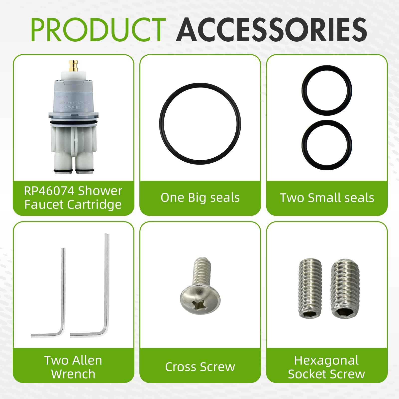 RP46074 Shower Cartridge Repair Kit for Delta MultiChoice 13/14 Series Shower Faucet Single Handle, Replacement Monitor Pressure Balance Cartridge, Includes Allen Wrench